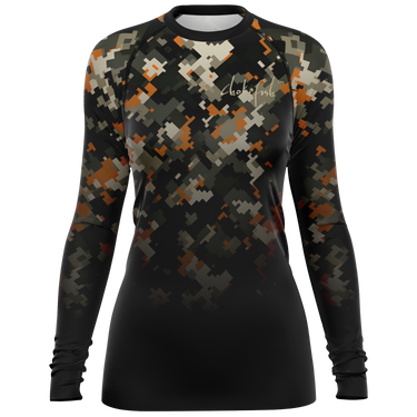 Chokefish™ Long Sleeve Rashguard Camouflage Woman's Shirt-016